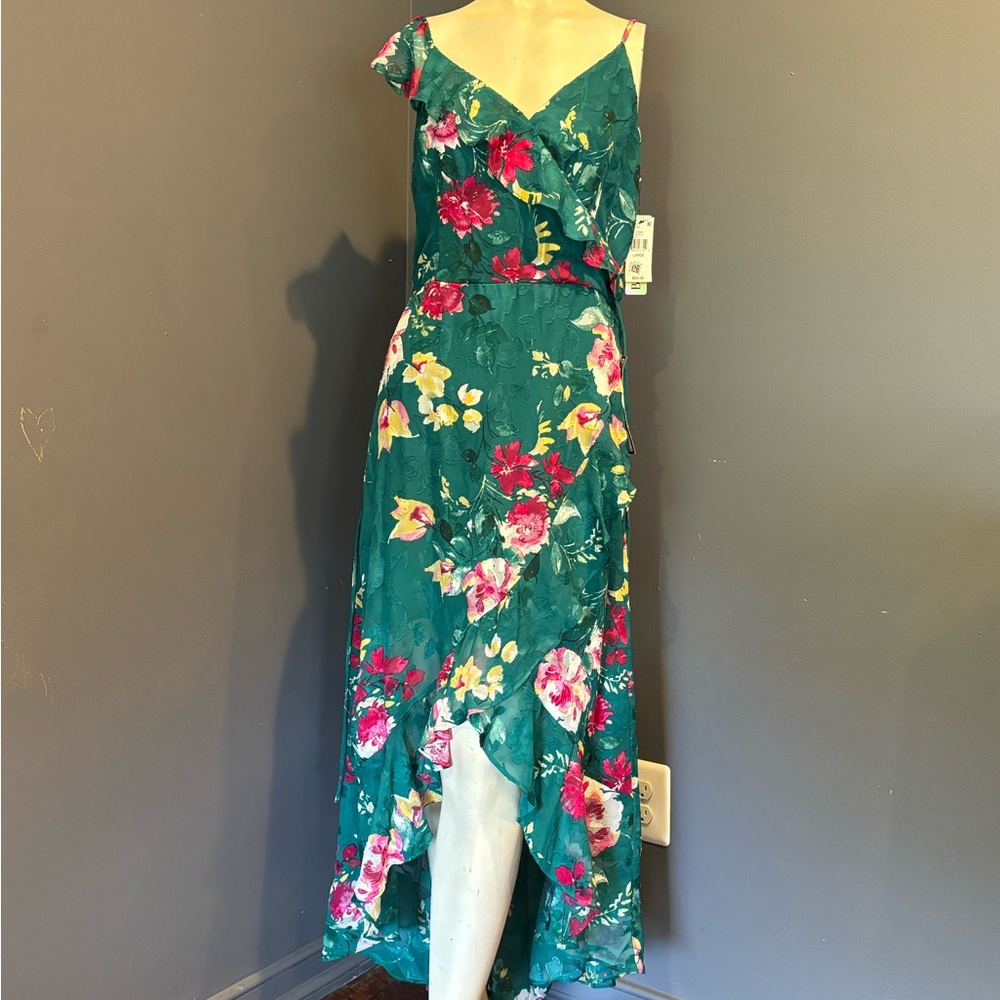 Floral Teal Dress